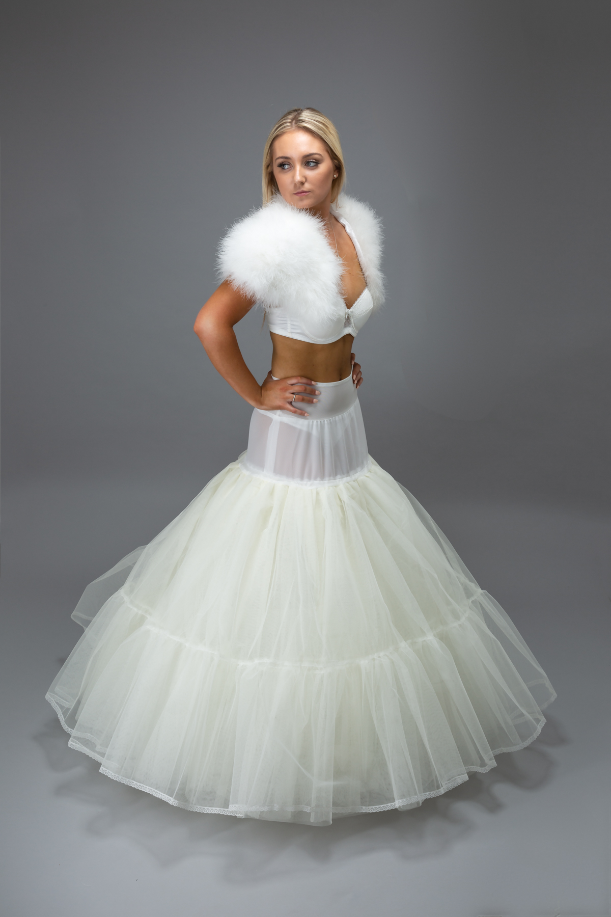 8 layer hoopless petticoat