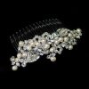 Swarovski Crystal and Pearl Wedding Hair Comb