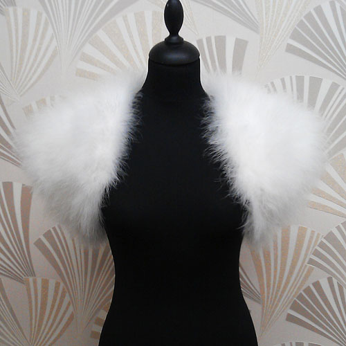 Sasso Minnelli Marabou Feather Shrug