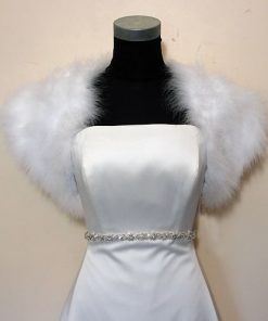 Sasso Minnelli Marabou Feather Shrug