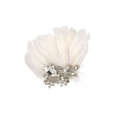 lily bella tiffany vintage feather clip