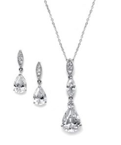 Cubic Zirconia Wedding Jewellery Set