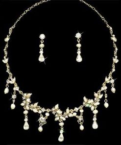 Gold Butterfly Jewellery Set - 3278