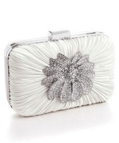 Vintage Satin Crystal Minaudiere - Greta