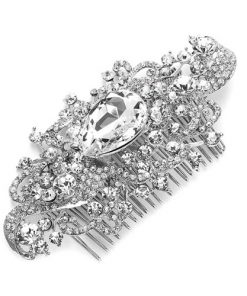 vintage crystal hair comb
