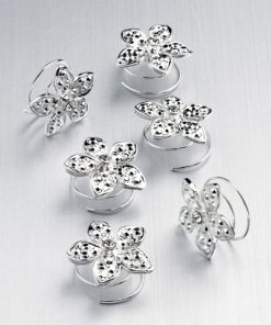crystal flower hair twists