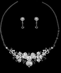 crystal wedding jewellery set natalia