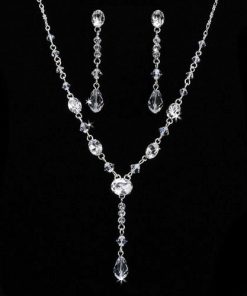 Crystal Drop Bridal Jewellery Set