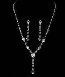 Crystal Drop Bridal Jewellery Set