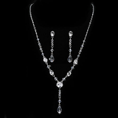 Crystal Drop Bridal Jewellery Set