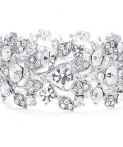 Crystal Sparkle Wedding Bracelet - Amelia