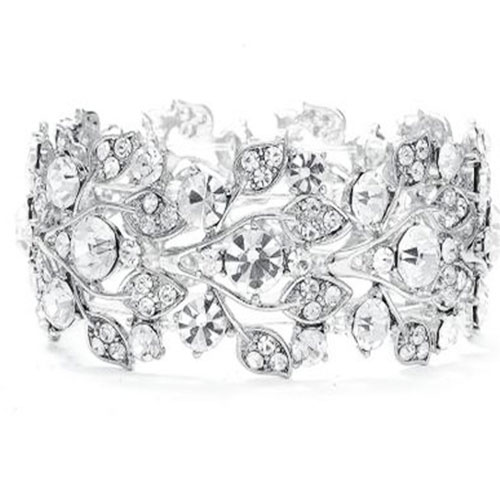Crystal Sparkle Wedding Bracelet - Amelia