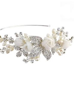 floral bridal side tiara clarissa