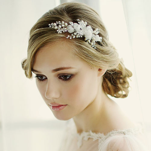 Floral Bridal Side Tiara