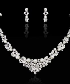 Crystal and Pearl Jewellery Set - Alexa