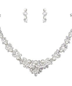Crystal and Pearl Jewellery Set - Alexa
