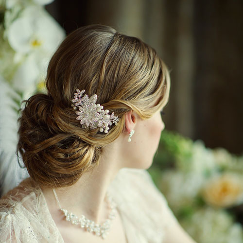 crystal wedding hair comb ellen