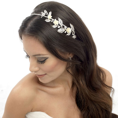 floral wedding headband erin