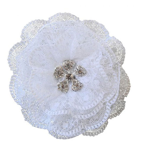 Lace Flower Wedding Hair Clip