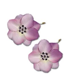 set of two lilac wedding hair pins