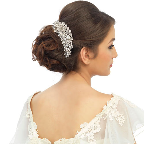 Crystal Wedding Hair Comb lucia