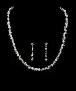 Freshwater Pearl and Swarovski Crystal Jewellery Set