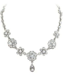 Vintage Flower Wedding Jewellery Set