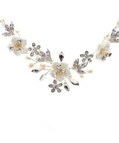 Petal Floral Wedding Earrings by Starlet Jewellery