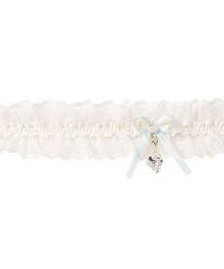 Lace Wedding Garter with Heart KB36