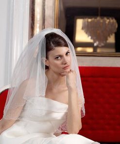 Beaded Wedding Veil S85