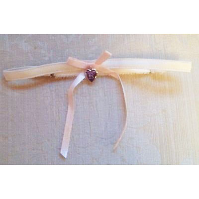 Ivory Silk Satin Bridal Garter ZL27