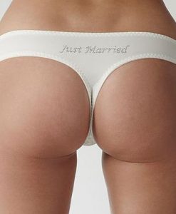 Carnival Lace Bridal G String 3127 just married