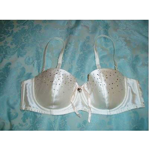 Bjem Silk Crystal Bridal Bra