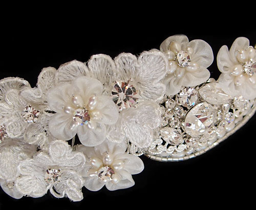 Lace Flower Wedding Headband Florentina
