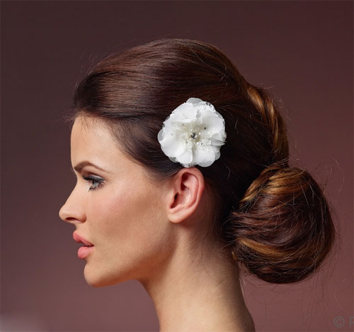 Lace flower hair shop clip