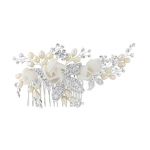 Floral Bridal Hair Comb clarissa