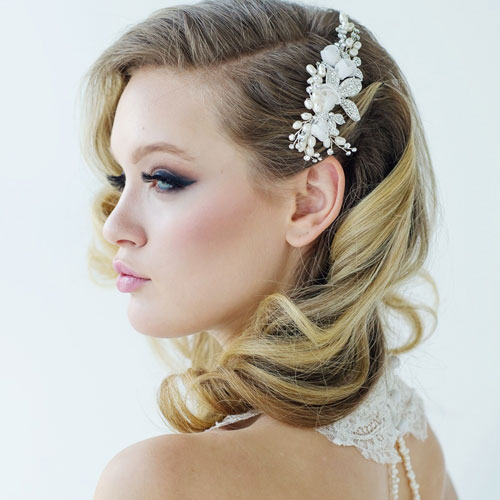 Floral Bridal Hair Comb