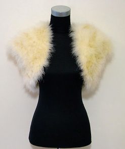 Champagne Feather Wedding Bolero
