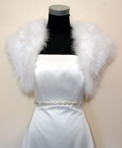 White Feather Bridal Bolero
