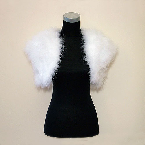 White Feather Bridal Bolero