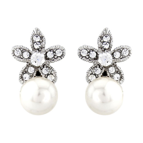 Pearl Elegance Wedding Earrings