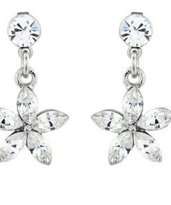 Crystal Flower Wedding Jewellery Set
