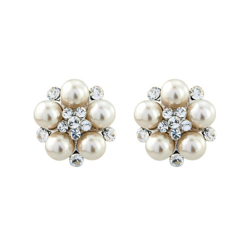 Sparkle Pearl Cluster Stud Earrings – Manor | Simply Smashing Home Decor