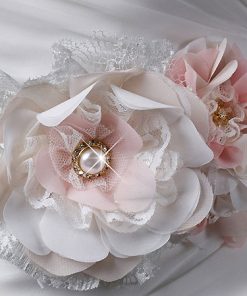 Pink Floral Bridal Sash