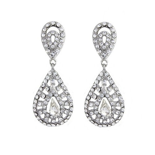 Art Deco Wedding Earrings