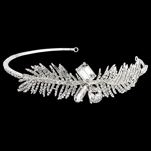 Crystal Feather Headband