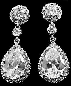 Crystal Starlet Wedding Earrings