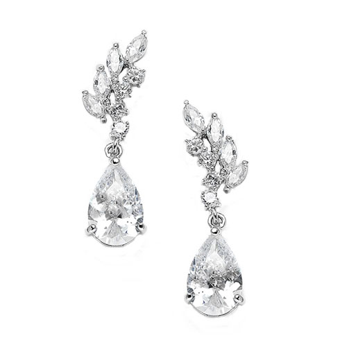 Cubic Zirconia Wedding Earrings