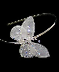 Keira Butterfly Bridal Headband by rosie willett