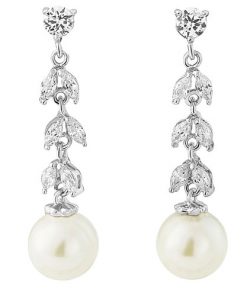 Cubic Zirconia Bridal Earrings